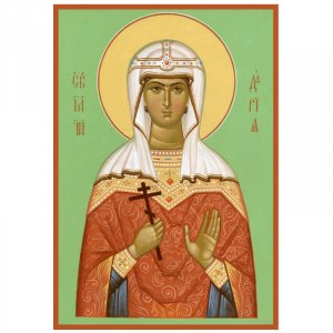 Икона мученицы Дарьи, дерево, 12,8х18,6 см