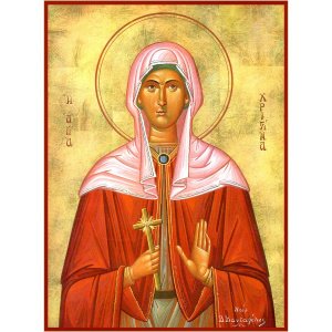 Икона мученицы Христины Тирской, дерево, 14х19 см