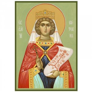 Икона великомученицы Екатерины, дерево, 13,3х19 см