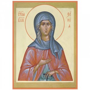 Икона блаженной Ксении Петербургской, дерево, 14х18,7 см