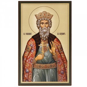 Икона равноапостольного князя Владимира, дерево, 25х40 см