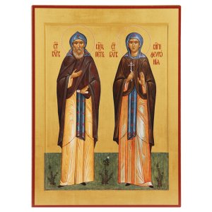 Икона благоверных князей Петра и Февронии Муромских, дерево, 30х40 см