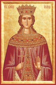 Икона великомученицы Ирины Македонской, дерево, 19,8х30 см