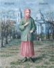 Блаженная Ксения на фоне СПб